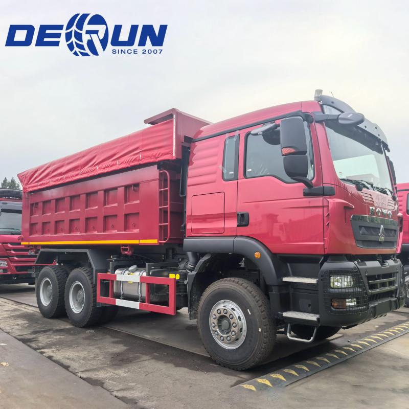ইথিওপিয়া এবং জিবুতির জন্য Sinotruk Howo TX 6x4 336HP ডাম্প ট্রাক