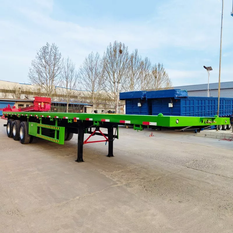 Tri Axle 40FT ফ্ল্যাটবেড সেমি ট্রেলার